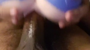 Cumming big loads inside doll