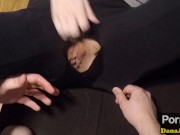 STEP SISTER PISSING HERSELF IN RIPPED YOGA PANTS AND FUCKED BY STEP BROTHER 9/16