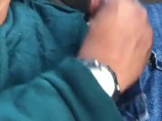 Ebony Mistress Humiliates Black Dick With SPH During Car Handjob 12/16