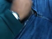 Ebony Mistress Humiliates Black Dick With SPH During Car Handjob 13/16