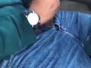 Ebony Mistress Humiliates Black Dick With SPH During Car Handjob 4/16