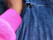 Ebony Mistress Humiliates Black Dick With SPH During Car Handjob 8/16