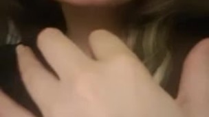 Sneakily sucking my fingers while my friend goes to get me a drink. 