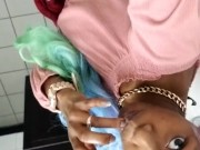 Pissing on the floor...filthy Public restroom 16/16