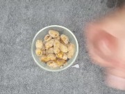CUM SHOT ALL OVER MY NUTS 