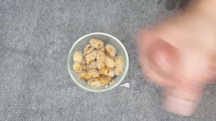 CUM SHOT ALL OVER MY NUTS 