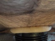 First time anal for dirty Daddy & his girl (fleshlight creampie)