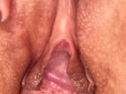 Mommy POV vaginal creampie close up 5/16