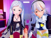 Fire Emblem Robin x Corrin Threesome POV 3D Hentai 1/16