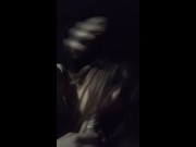 Мастурбация игрушками в машине, минет с окончанием в рот, глотает сперму 13/16