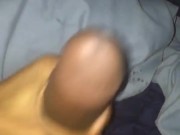 Making a mess with my cum