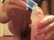 Dildo in my tight asshole 3/16