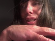 my huge hairy clit breaks your ass, unworthy man! 12/16