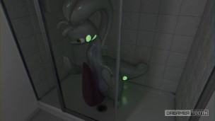HORNY GOODRA LIGHTS UP ROOM WITH HIS THICK GLOWING CUM [POKEMON]