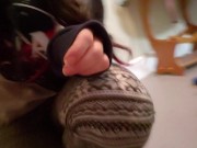 Shhhh.... Secretly Sniffing My Boyfriends Shoes While He's In The Washroom 4/16