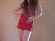 Dance/Strip to nude from button skirt.(Shake It Off - Taylor Swift)  3/16