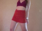 Dance/Strip to nude from button skirt.(Shake It Off - Taylor Swift)  5/16