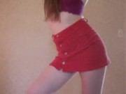 Dance/Strip to nude from button skirt.(Shake It Off - Taylor Swift)  7/16