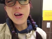 Pissing INto A Gas Station Garbage Can 6/16