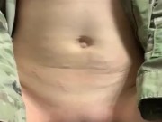 Orgasm in my army top 