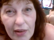 V 376 Country redhead loves to wiggle n jiggle, plus dirty talk, from luscious DawnSkye