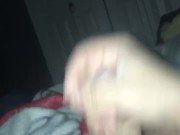 Uncut cock Masturbation w/CUMSHOT