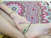 Girl in Saree Showing Her Sexy Legs & Feet FOOT FETISH - Nina Yo 11/16