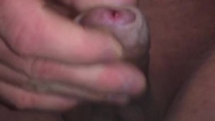 Close up of his Uncut Cocks Huge Cumshot He Feeds Himself. Bonus Slo-Motion