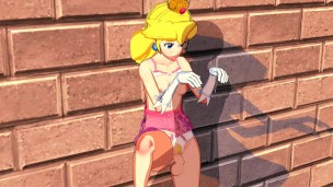 Princess Peach Fucked Against a Wall (3D Hentai)