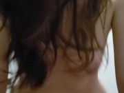 Cowgirl rides cock for creampie 4/16