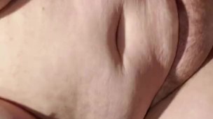 Ftm bbw masturbating and moaning in public bathroom while someone listens