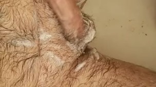 Jerking in shower