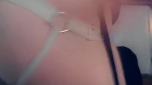 Sexy Trap Black Lingerie Teen Trans Slut Anal Toys