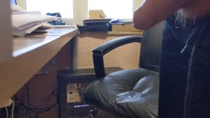Jerking and cumming while watching porn