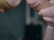 Big veiny white cock fucking fleshlight. Lots of cum!!! 4K 12/16