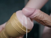 Big veiny white cock fucking fleshlight. Lots of cum!!! 4K 14/16