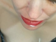 Yogurt Play in Mouth & Throat with a Regurgitation Ending