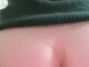 Tight pussy rides dildo 