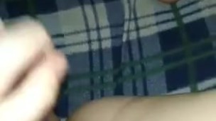 squelching vagina and moans of a schoolgirl