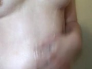 shower fun with cute hairy teen