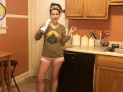 Peeing in Pants PISS DESPERATION FETISH, HAIRY GIRL NEXT DOOR