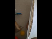 Granny Shower Water Masturbating Hard Orgasm