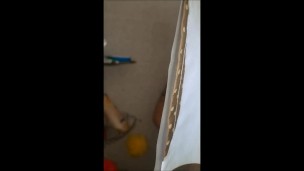 Granny Shower Water Masturbating Hard Orgasm