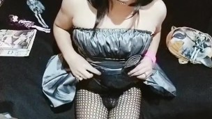 teen ladyboy on the bed