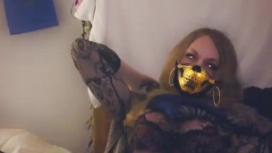 Blonde Sissy Slut Trap Fucking Asshole In Lingerie Anal