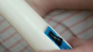 Daddy Finally Lets Princess Cum Using Magic Wand After A Week of Edging
