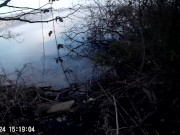 Quick cumshot while she piss and smokes outdoors after days of abstinence 6/16