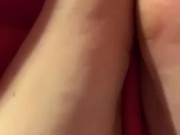 sexy feet rubbing