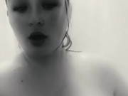 BBW taking sexy shower ( super wet) 2