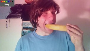 Banana Blowjob Suck